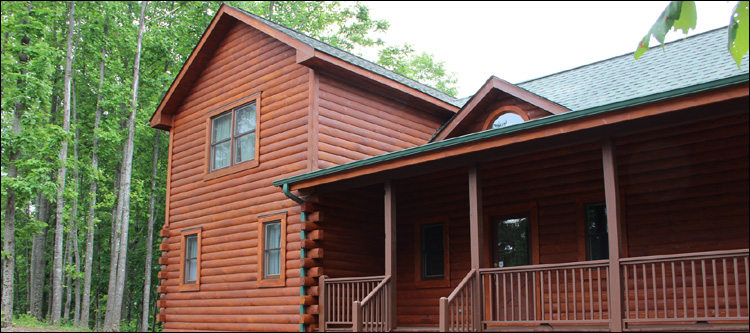 Log Home Staining in Bath County, Virginia