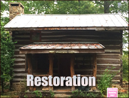Historic Log Cabin Restoration  Bath County, Virginia